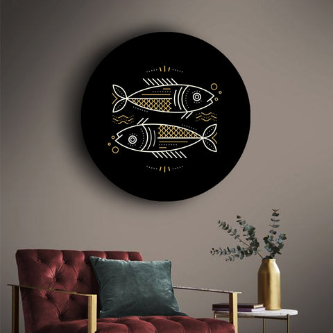 Black and Gold Zodiac Canvases