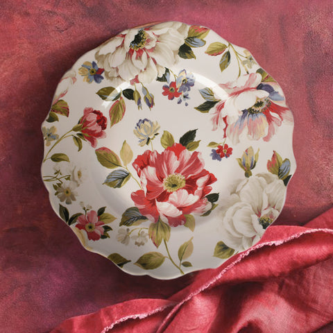 Victorian White Floral Plate Set – The Artment