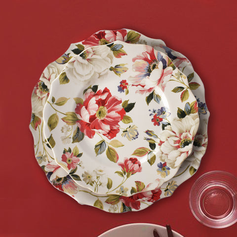 Victorian White Floral Plate Set – The Artment