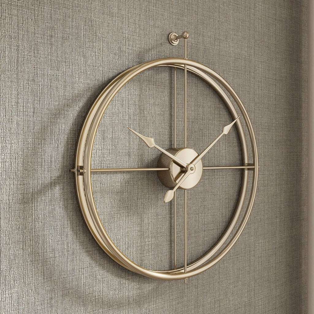 Golden Scarlett Minimalist Wall Clock The Artment