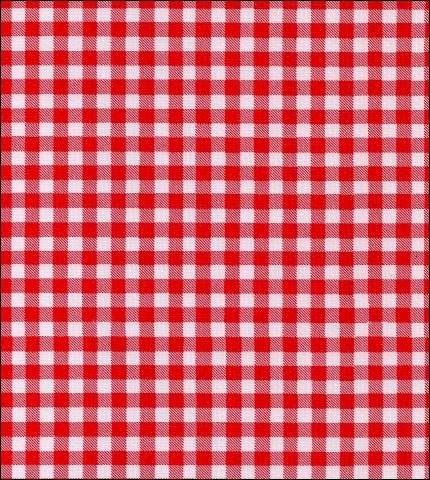 red gingham tablecloth