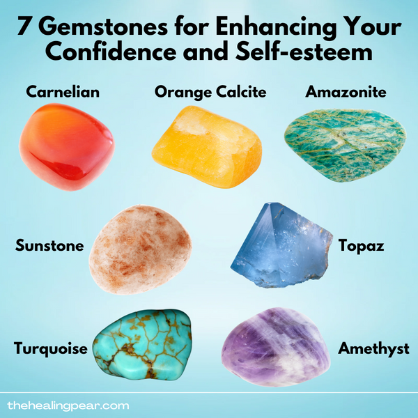 7 Gemstones for Enhancing Your Confidence and Self-esteem infographic