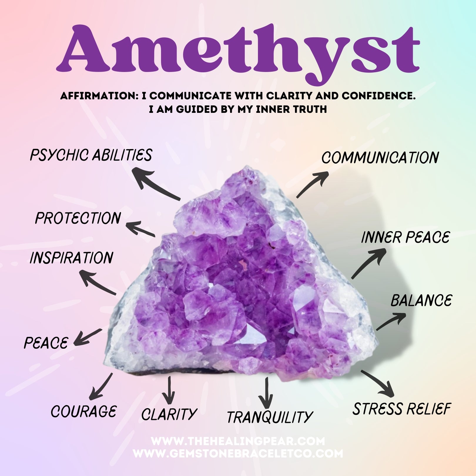 The Healing Properties of Amethyst: An In-Depth Guide – The Healing Pear