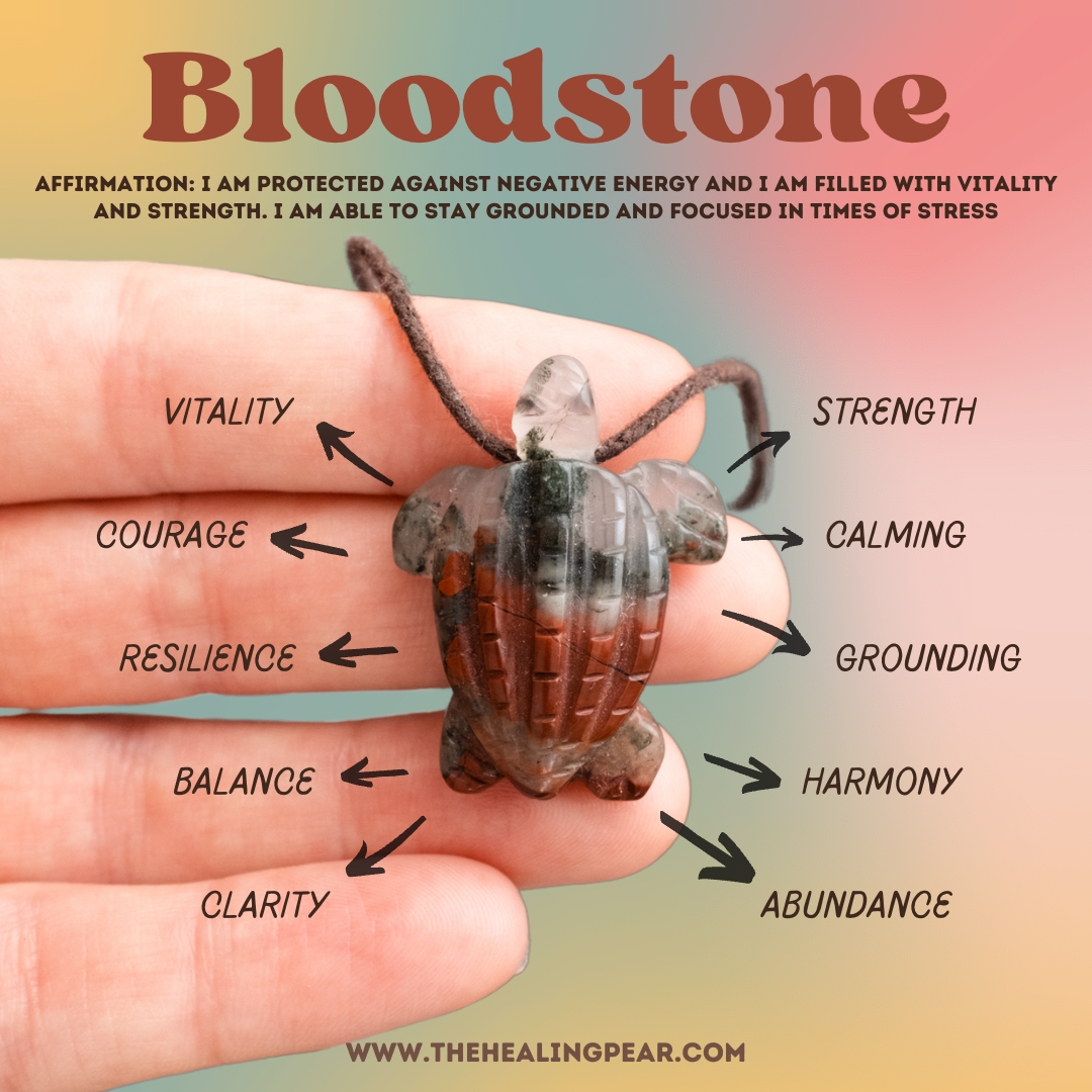 Blood Stone Stone Silver Ring