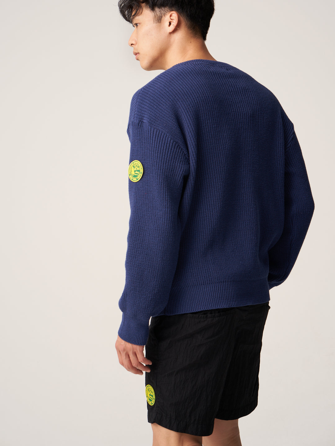 FSC Patch Crewneck Sweater - Navy