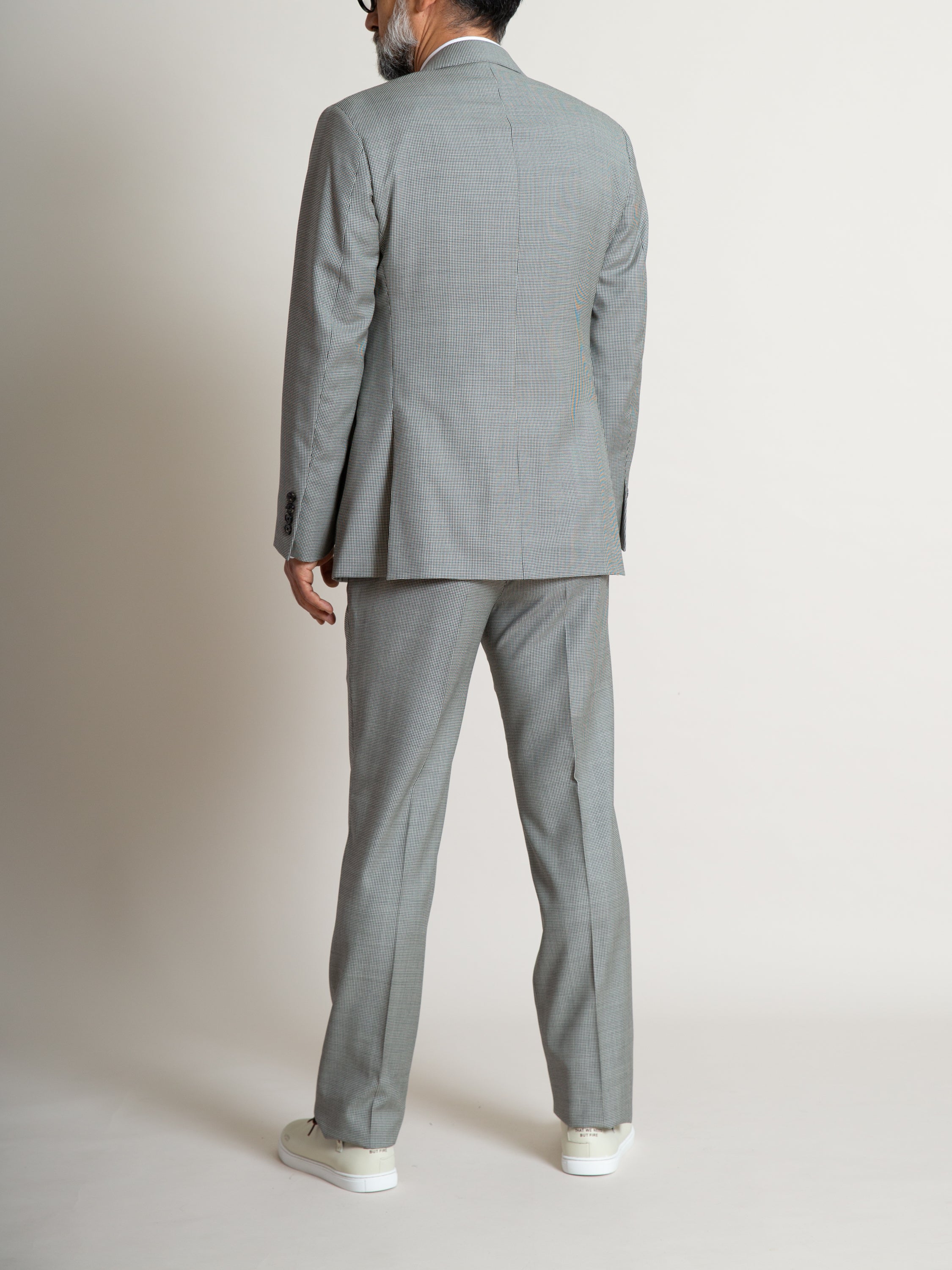 The Freeman Suit - Black and White Houndstooth