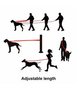 DOCO® Easy-Snap -HANDS FREE Leash 6ft Black