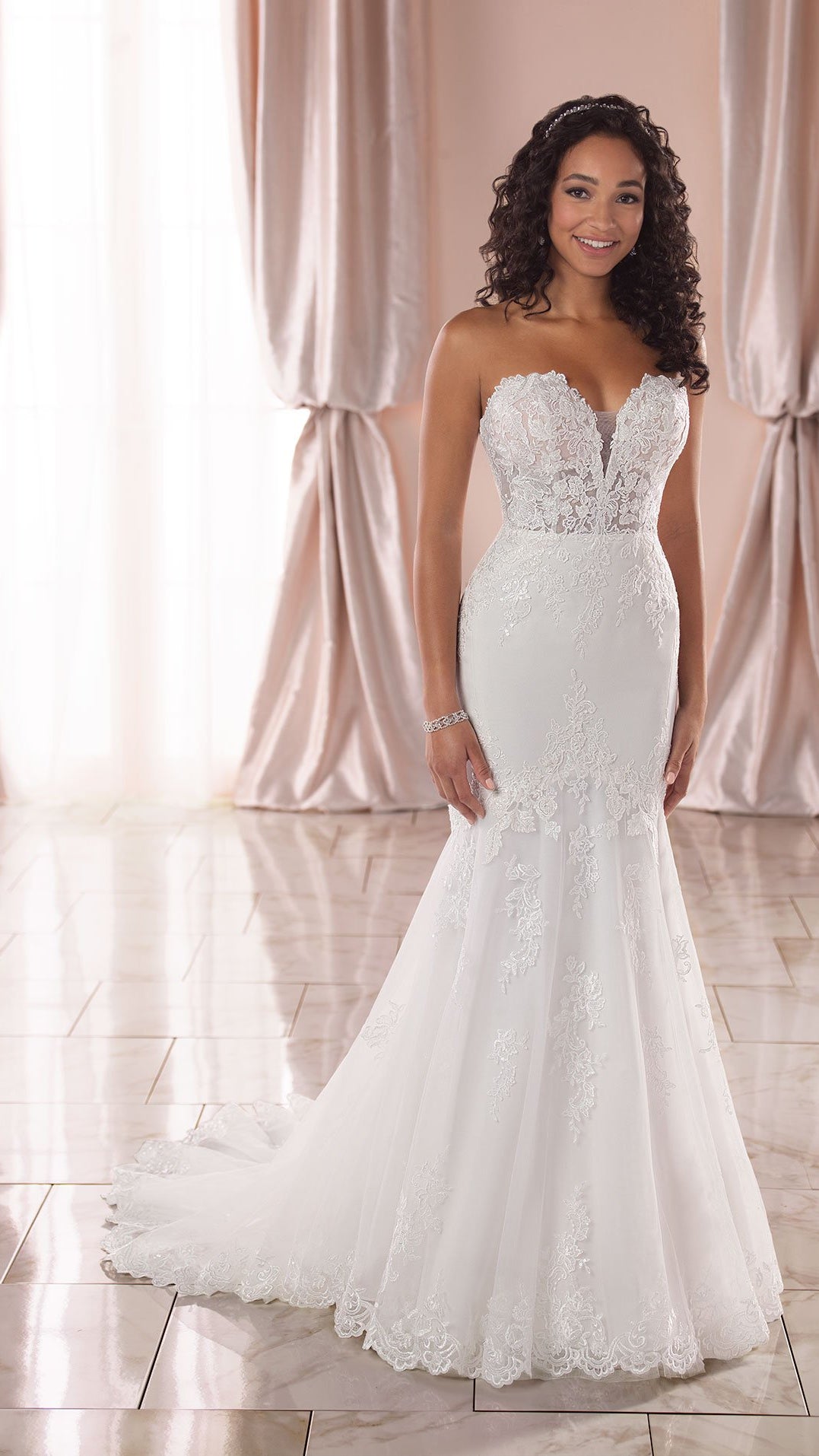 sparkling mermaid wedding dress