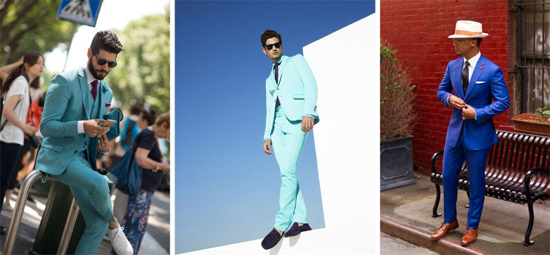 Groom Style Trends- Colored Suits