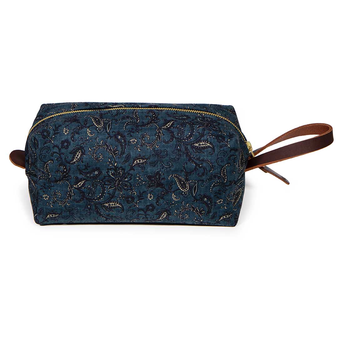 Dark Indigo Paisley Travel Kit