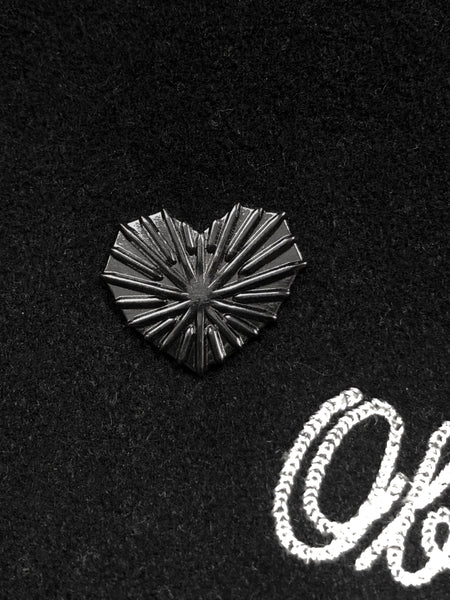 black heart pin
