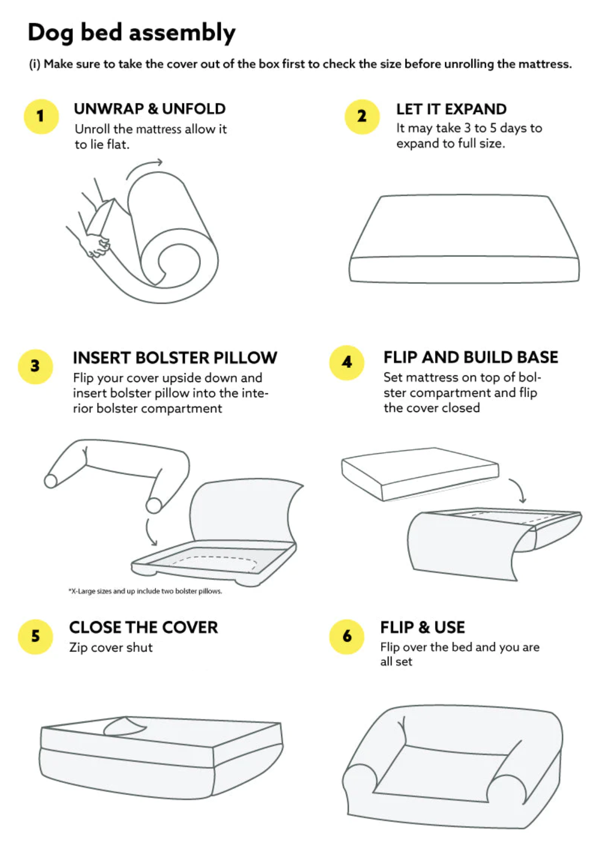 Tough Bolster Comfort Dog Bed™ - dog bed assembly instructions