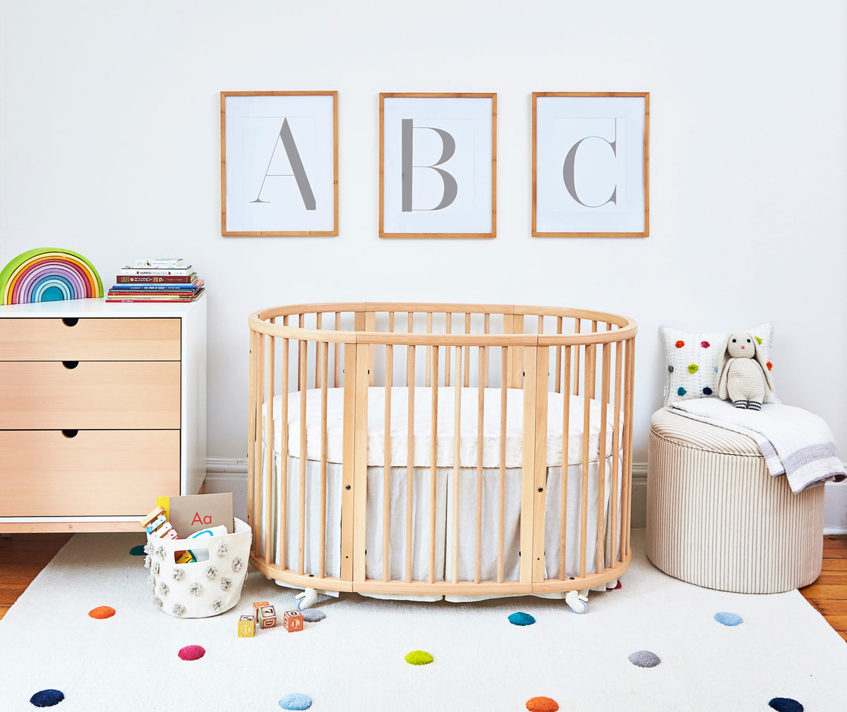 stokke round cot