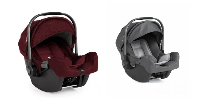 nuna burgundy car seat