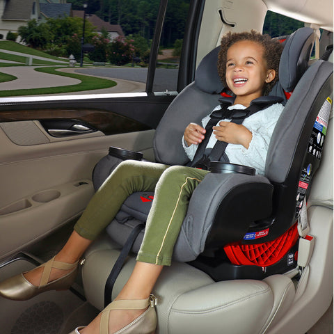 A child in a One4Life All-In-One Booster Seat 