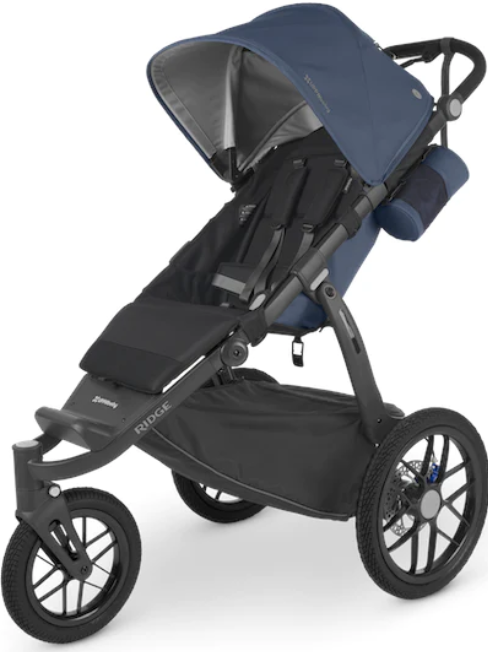 UPPABABY Ridge jogging stroller in noa indigo with aluminum frame