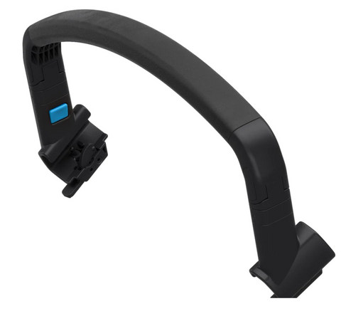 Thule Glide 2 / Urban Glide 2 Bumper Bar. a black "u" shaped bar with blue buttons.