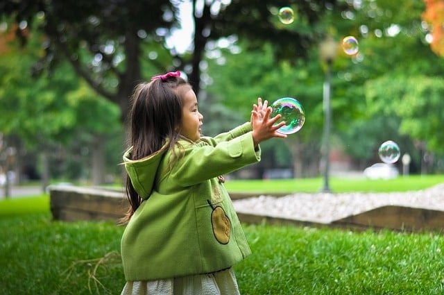 outdoor toys girl bubble