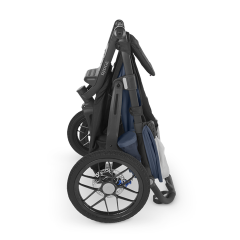 A folded UPPAbaby Ridge jogging stroller 