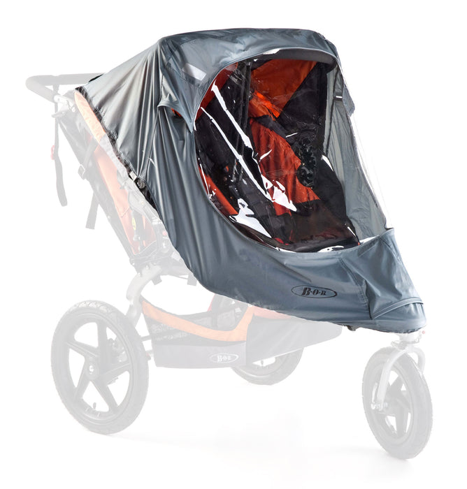 bob revolution double stroller rain cover