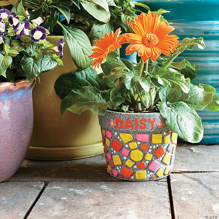 Mindware Paint Your Own Stone Flower Pot