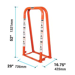 2 BAR PORTABLE WIDE-BASE PORTABLE CAGE Model #90408