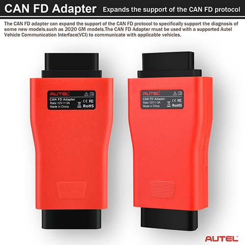 Autel CANFD-ADAPT CAN FD Adapter Compatible with Autel VCI work for Maxisys Series Tablets
