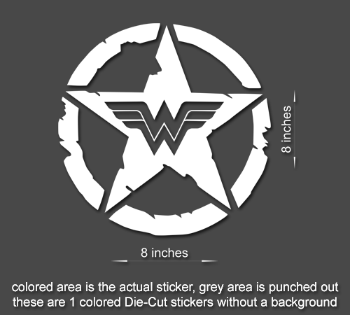 WONDER WOMAN STAR COMIC Decal STICKER Wrangler Rubicon JEEP TRUCK |  Stickerboy Skins for protecting your mobile device