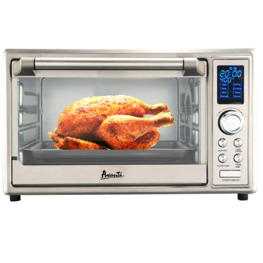 Avanti Portable Oven Multi-Function with Convection Rotisserie and Dual  Burner Cooktop, 60 Minute Timer and Auto Shut-Off, 1.4 Cu.Ft., Black