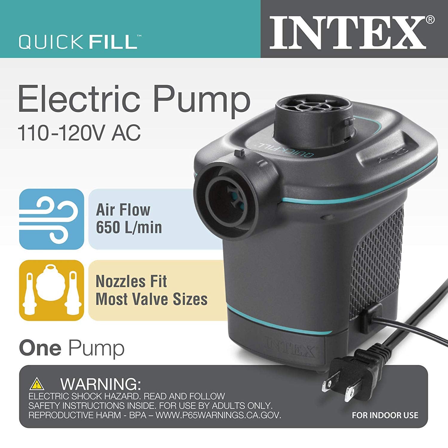 Intex Bomba de Aire de Batería Quick-Fill® - 14.8 CFM - Pepe Ganga Online