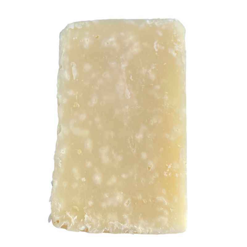 Image of a CameLife's PSO Soap showing flecks of albumin from camel piss