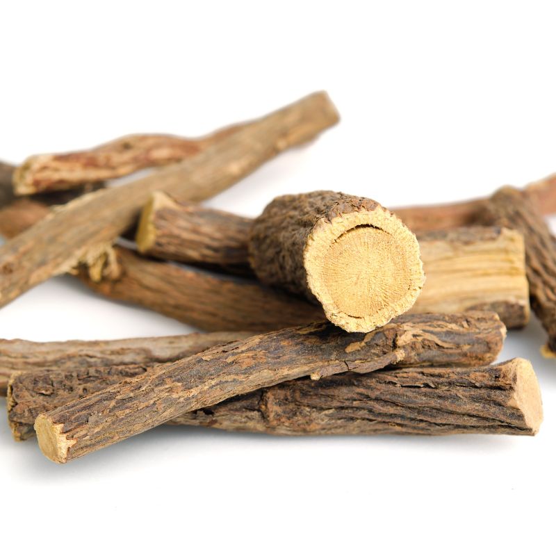 Image of liquorice root, used as an anti-pigmentation ingredient on CameLife Sunspot cream
