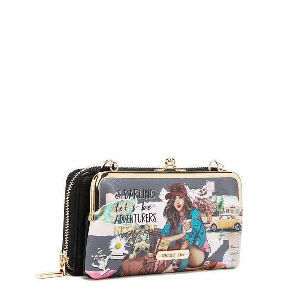 Nicole Lee Signature Kiss Lock Crossbody Wallet – BPosh Beauty Bar &  Boutique