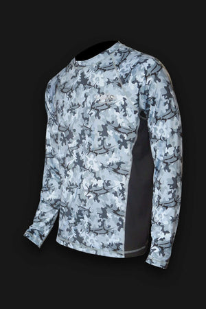 Custom Saltwater Long Sleeve Fishing Shirts Uv Protection, Sea Wave Camo Fishing  Shirts - Iphw1329 – Wow Clothes