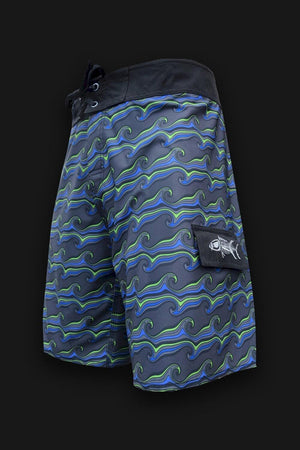 Billfish Bones Blue Board Shorts