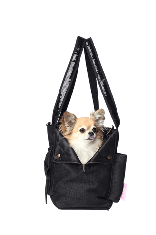 Designer dog carrier, dog bag, dog purse