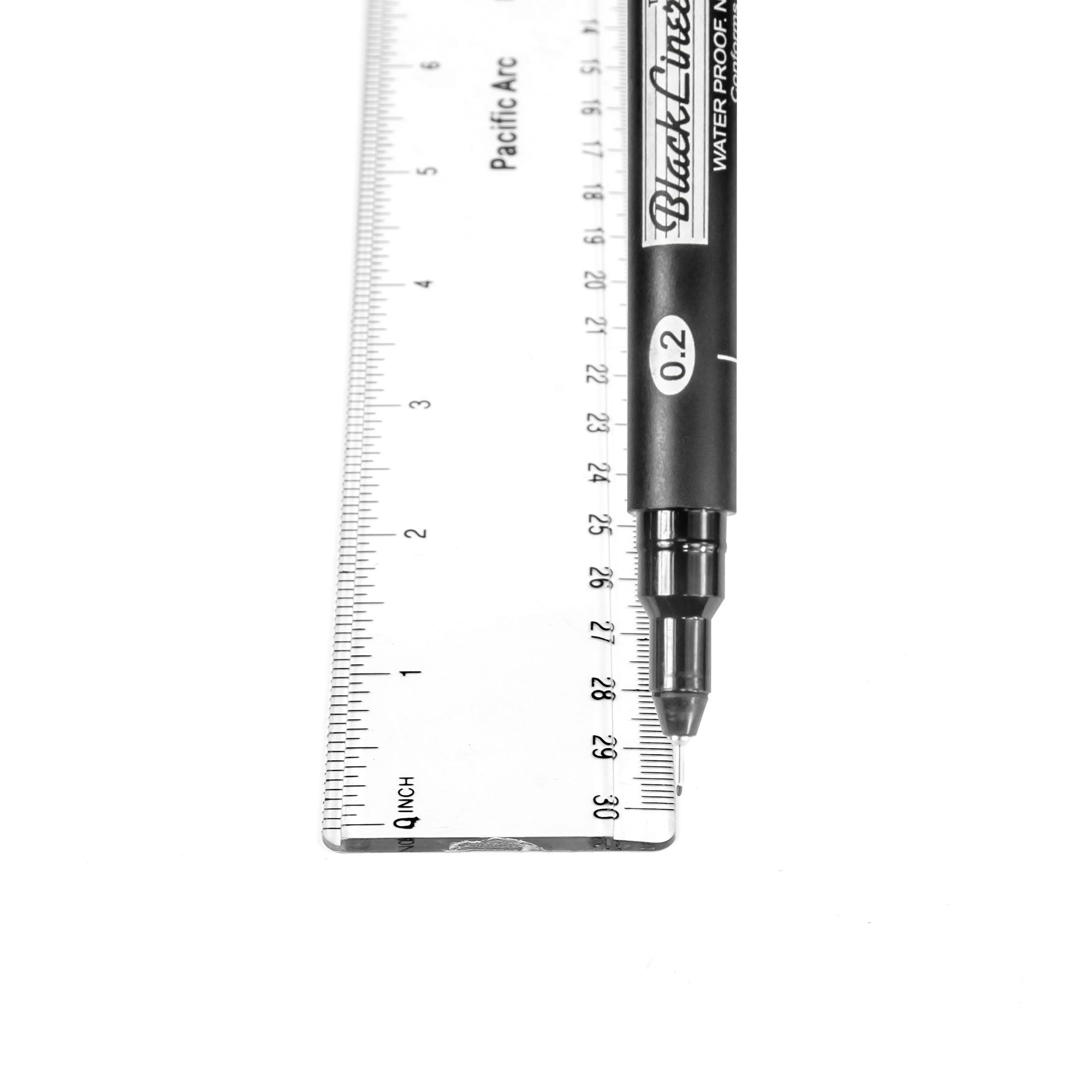 Charles Leonard (48 Ea) 12in Plastic Ruler Clear