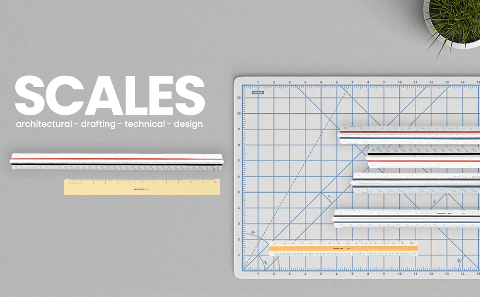 Pacific Arc Engineering Scale Ruler, 6 Scale Ruler for Architectural  Designs, Engineering, or Drafting - Yahoo Shopping