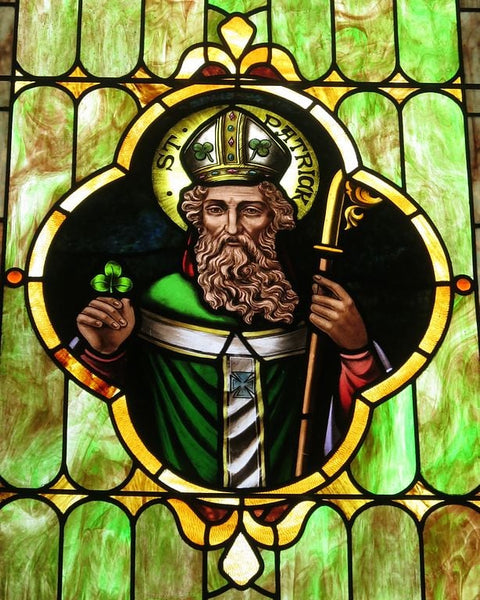 St. Patrick, stained glass window at Immaculate Conception Catholic Church (Port Clinton, Ohio) St. Patrick, stained glass window at Immaculate Conception Catholic Church (Port Clinton, Ohio)