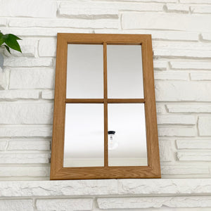 Oak Window Mirror