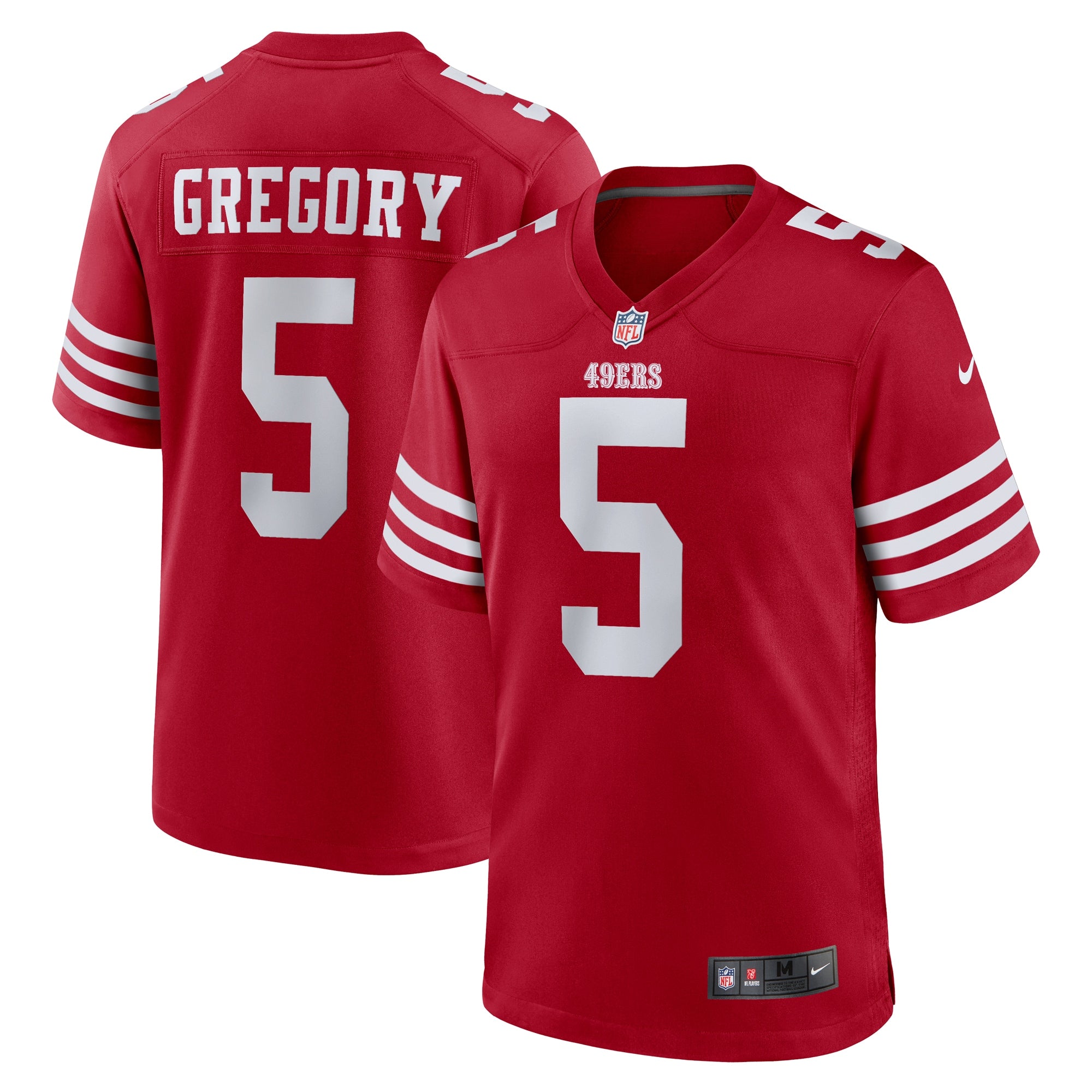 Men’s San Francisco 49ers Randy Gregory Nike Scarlet Game Jersey 200804697