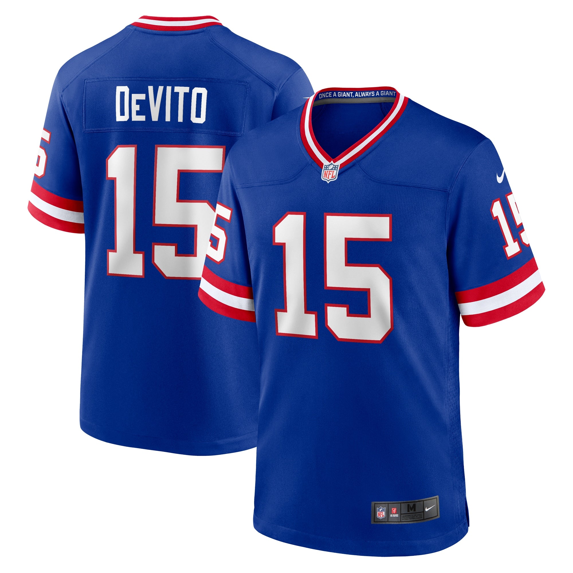 Men’s New York Giants Tommy DeVito Nike Royal Alternate Player Game ...