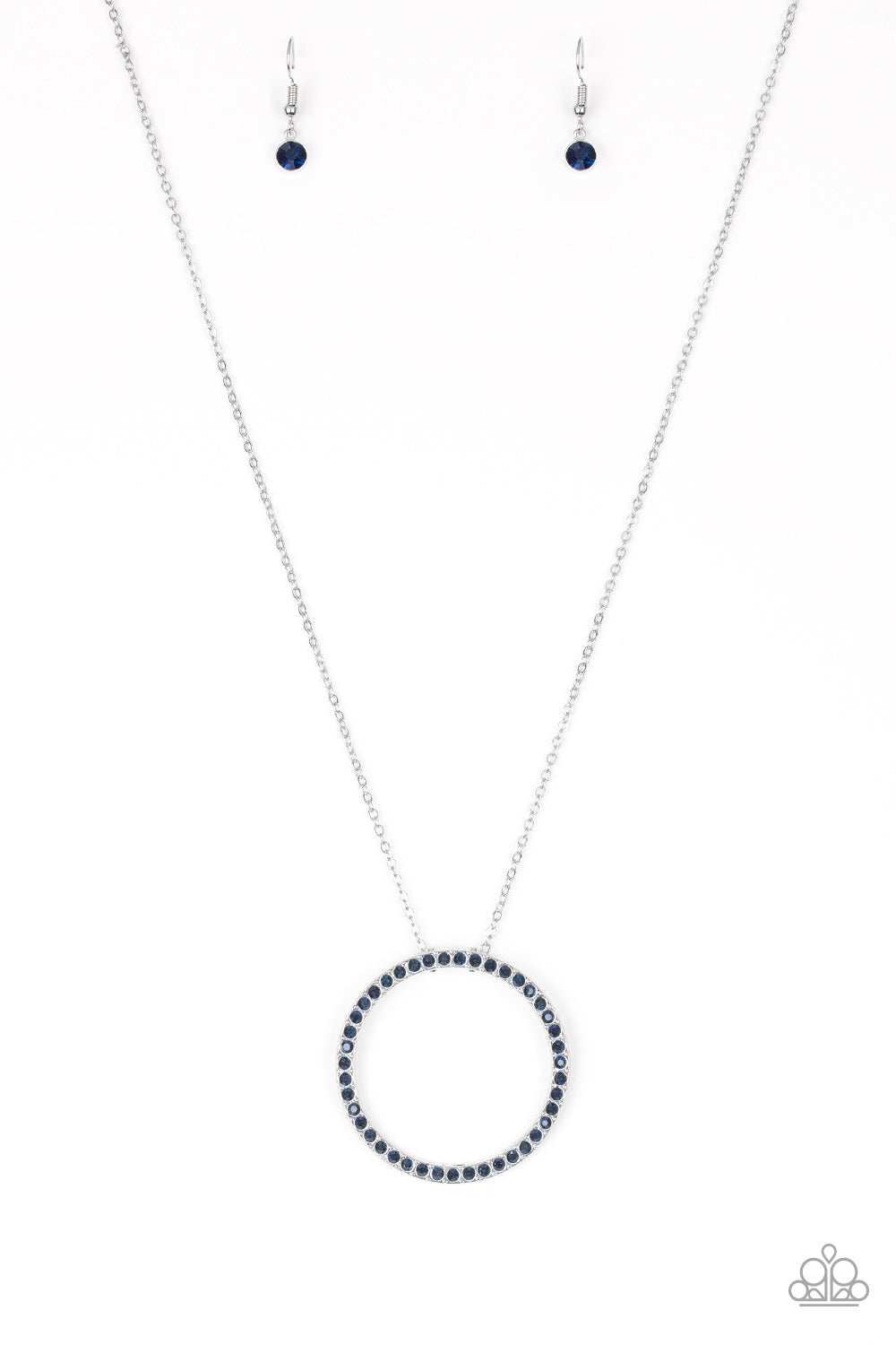 Center Of Attention - Blue Paparazzi Necklace