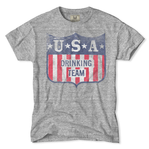 USA Drinking Team T-Shirt for Men by Tailgate