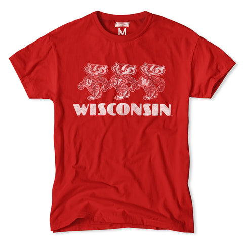 Wisconsin Badgers Front and Back T-Shirt by Tailgate