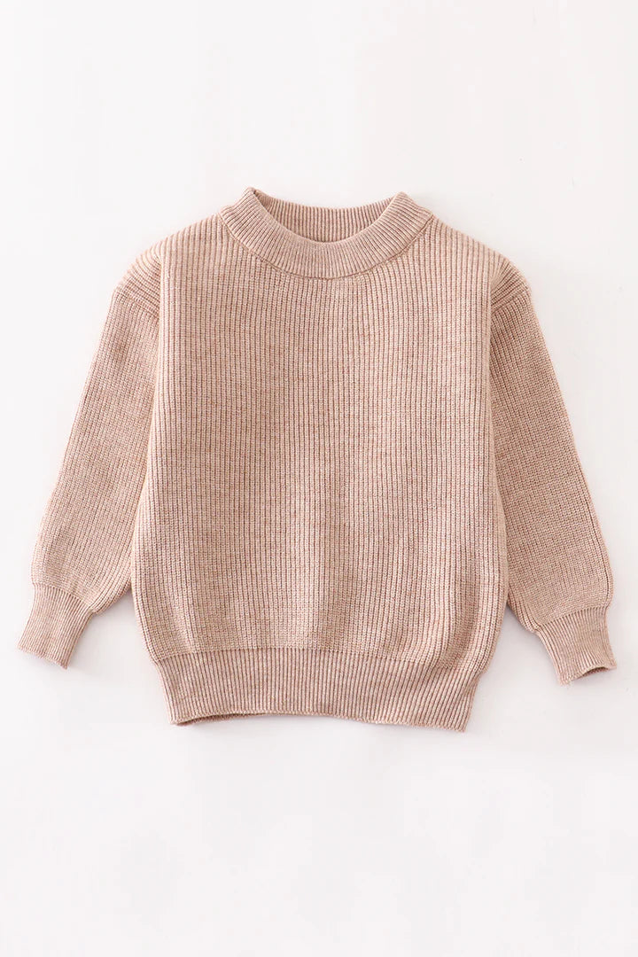 Tan Round Neck Sweater