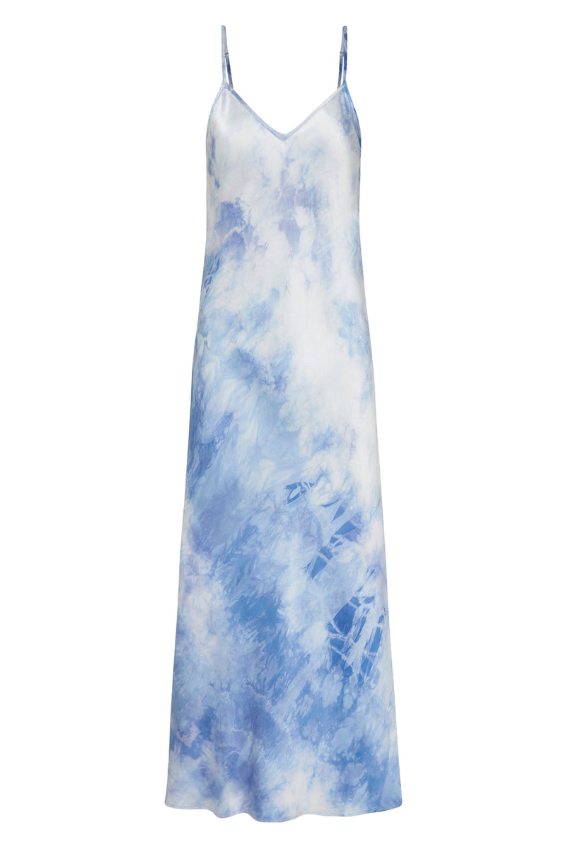 90S SILK SLIP DRESS CHINESE TIE DYE – SILK LAUNDRY CA