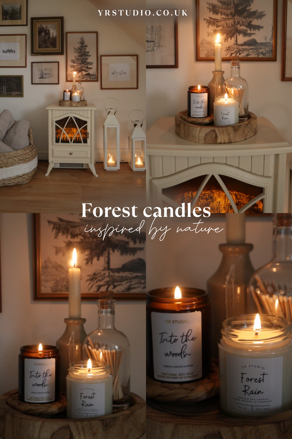 Forest-Inspired Home Decor & Natural Wax Candles