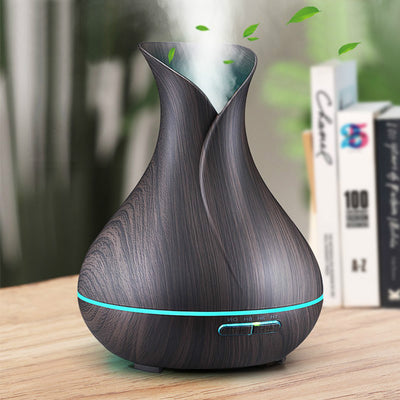 400ml Essential Oil Diffusers Ultrasonic Humidifier Portable Aromatherapy Diffuser with Cool Mist and 7 Colour Changing LED Lights