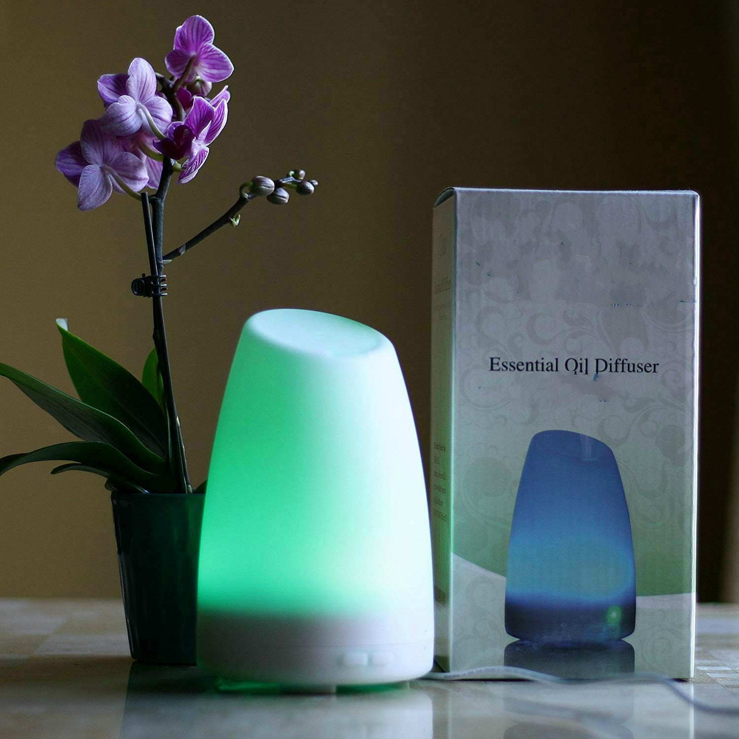 Aromatherapy Essential Oil Diffuser by appreciis - Best Electric Ultrasonic Diffuser for Your Scented Oils (Eucalyptus, Lavender, etc.)Best Candle Burner Replacement - Your Purchase Supports Charity -(White)